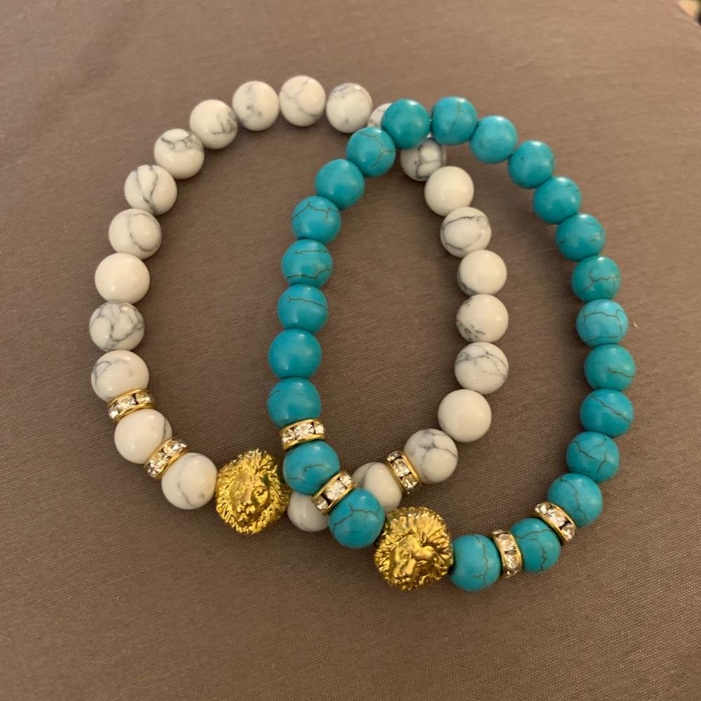 Beaded Lion Bracelets